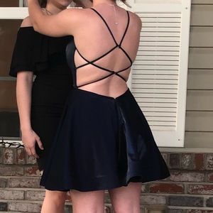 Navy Blue Homecoming/Prom Dress